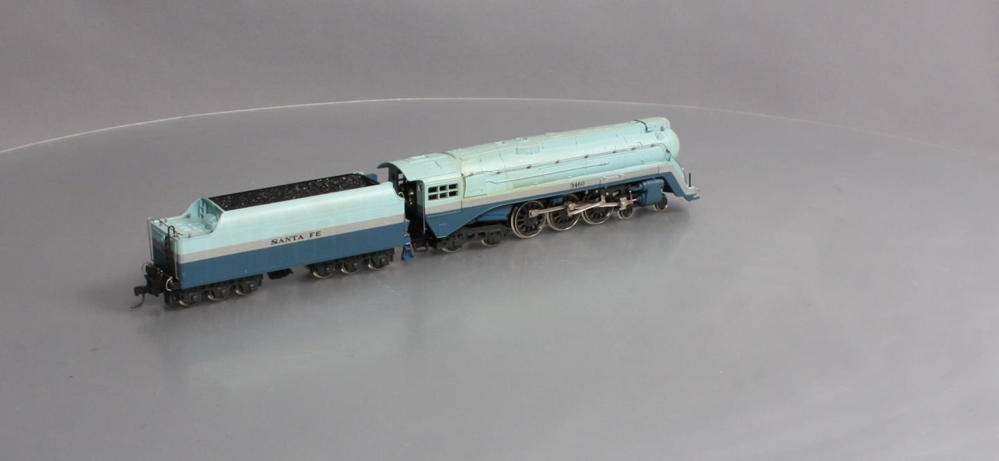 AHM 5196-02 HO Santa Fe Blue Goose 4-6-4 Hudson Steam Locomotive & Tender