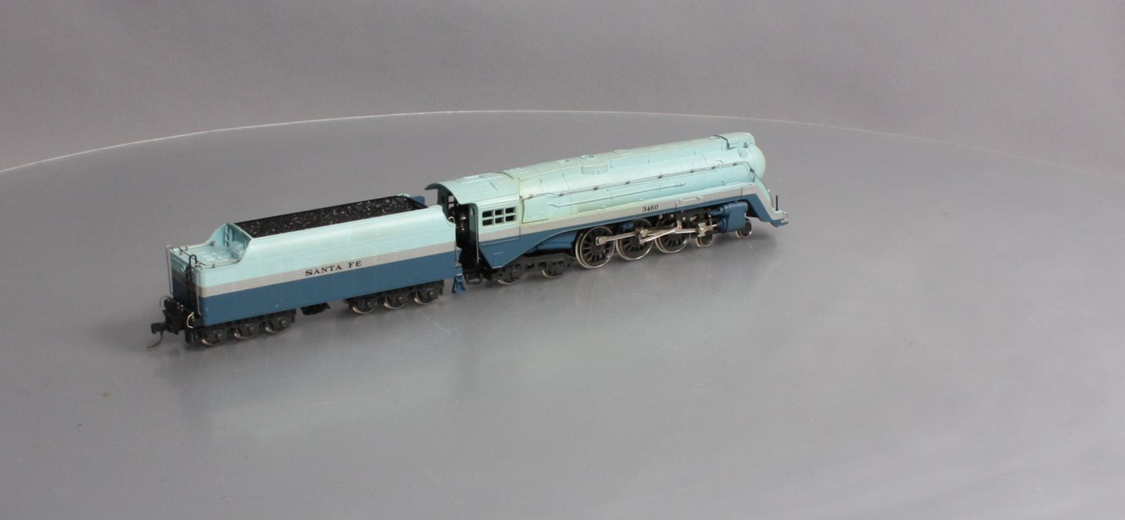 AHM 5196-02 HO Santa Fe Blue Goose 4-6-4 Hudson Steam Locomotive & Tender