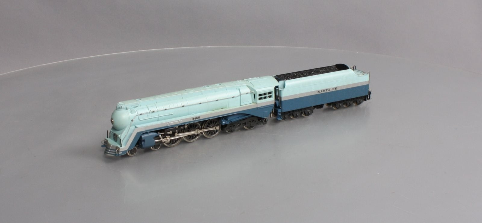 AHM 5196-02 HO Santa Fe Blue Goose 4-6-4 Hudson Steam Locomotive & Tender