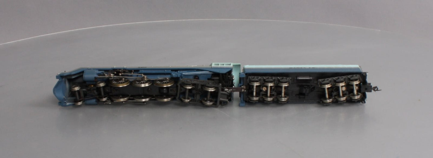 AHM 5196-02 HO Santa Fe Blue Goose 4-6-4 Hudson Steam Locomotive & Tender
