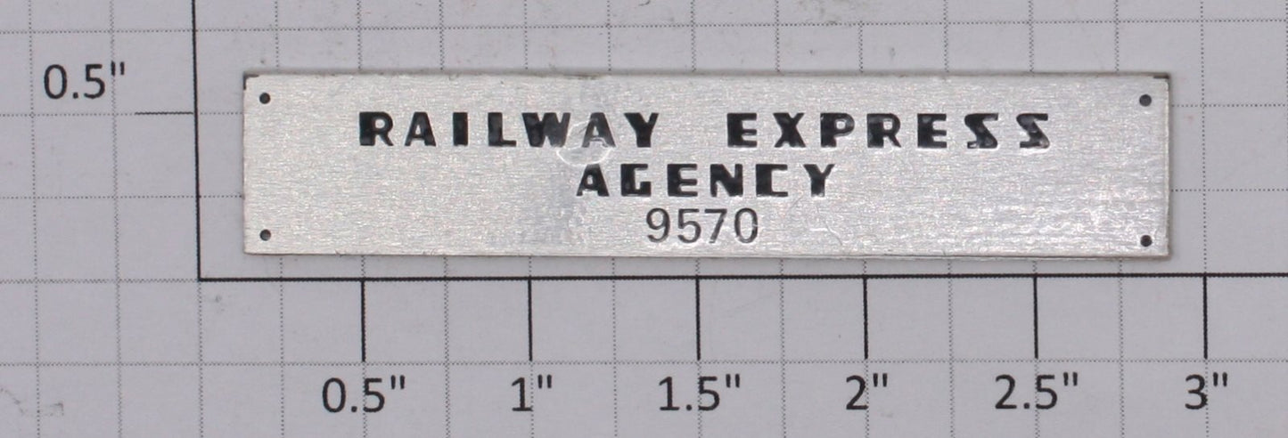 Lionel 9570-1 "Railway Express Agency" Adhesive Plate