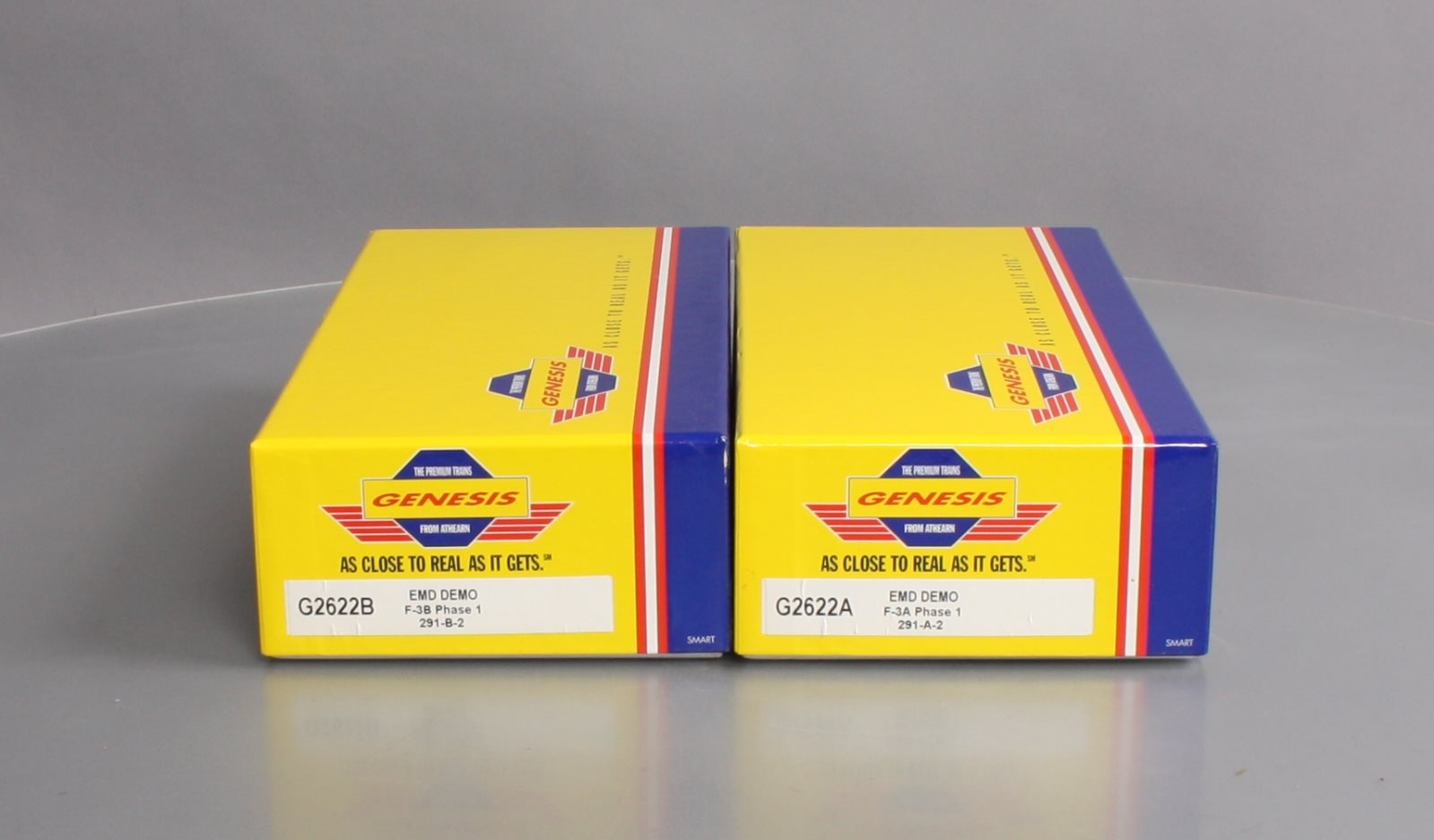 Athearn G2622 HO Scale EMD Demo F-3A/F-3B Diesel Locomotive Set LN/Box
