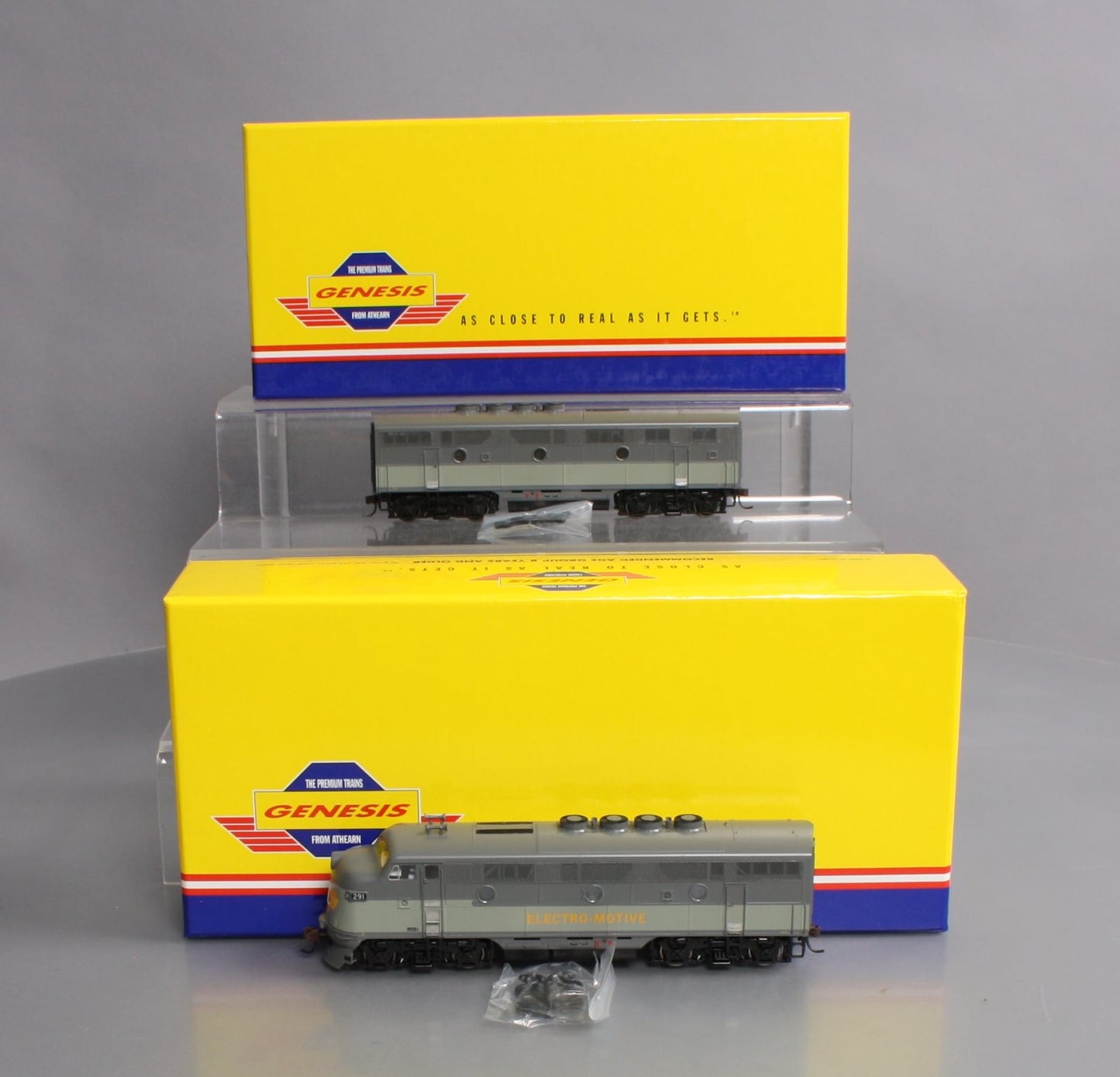Athearn G2622 HO Scale EMD Demo F-3A/F-3B Diesel Locomotive Set LN/Box