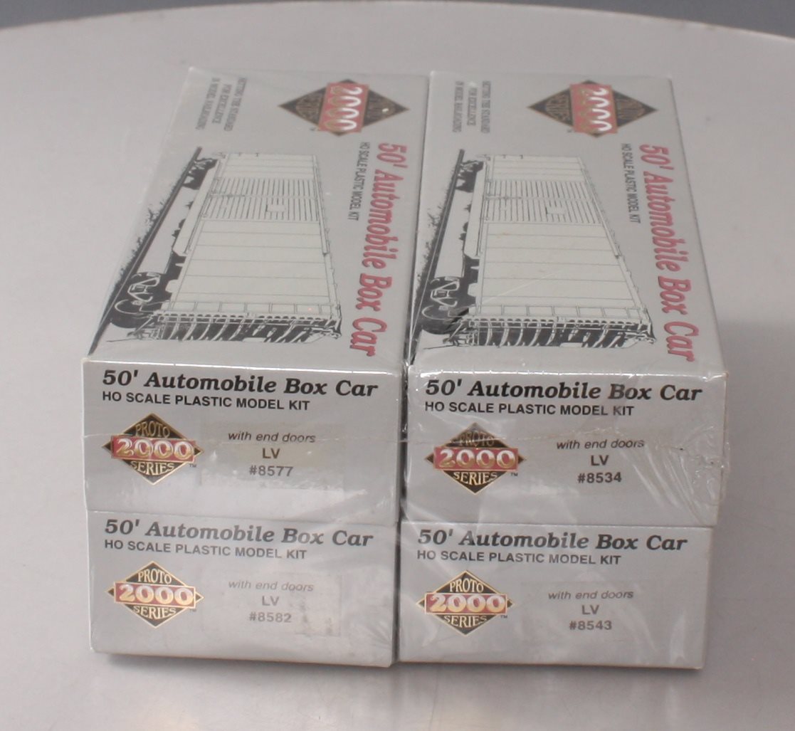 Proto 2000 21026 HO Lehigh Valley 50' Automobile Box Car 4-Pack