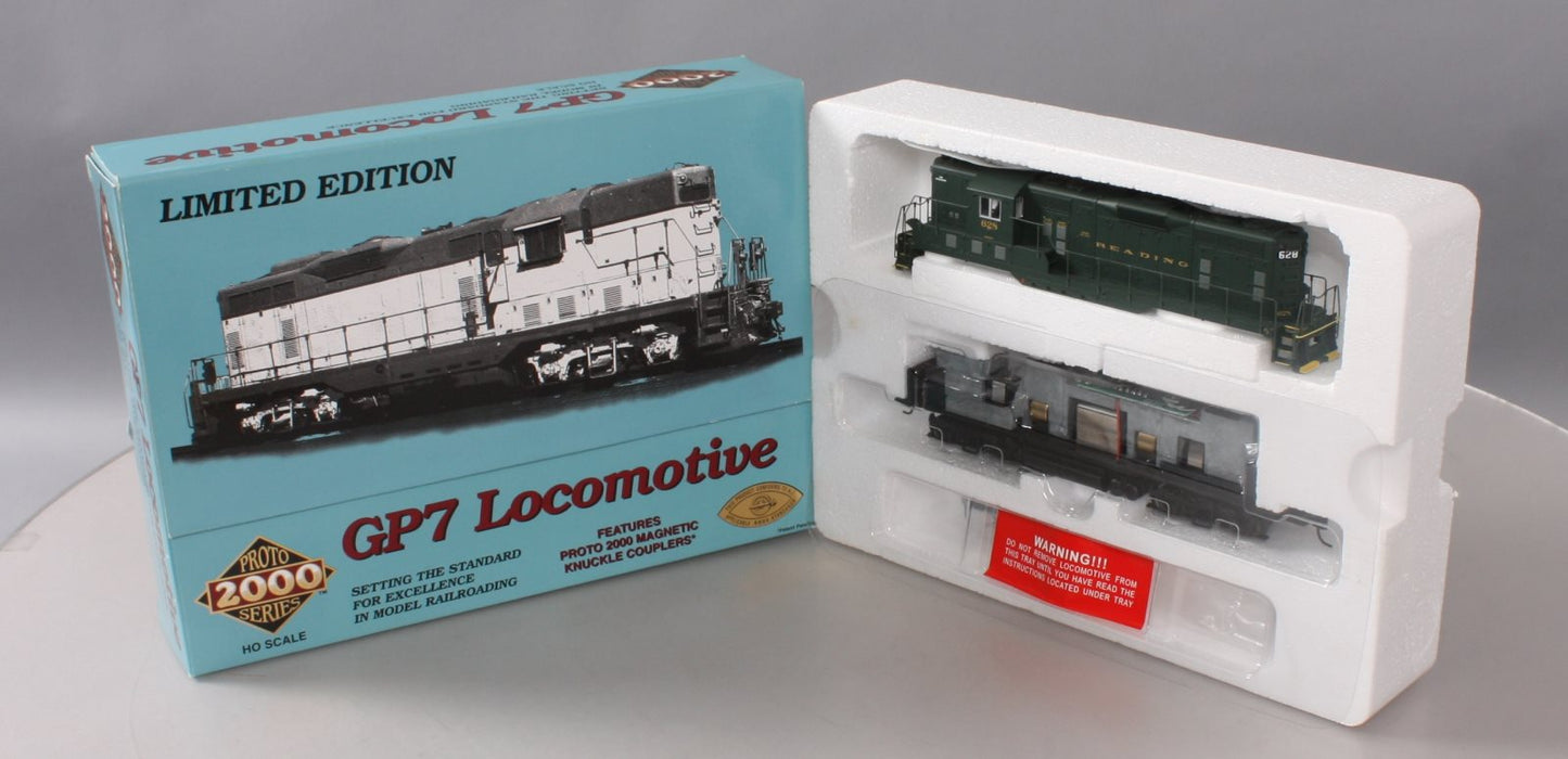 Proto 2000 23009 HO Reading GP7 Phase II Diesel Locomotive #628 NIB
