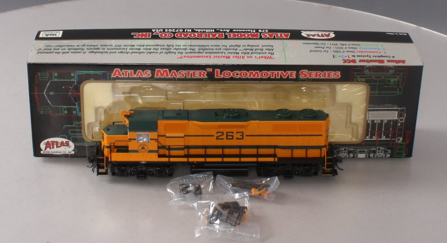 Atlas 9108 HO Scale Maine Central GP-38 Diesel Locomotive #263 w/ DCC MT/Box