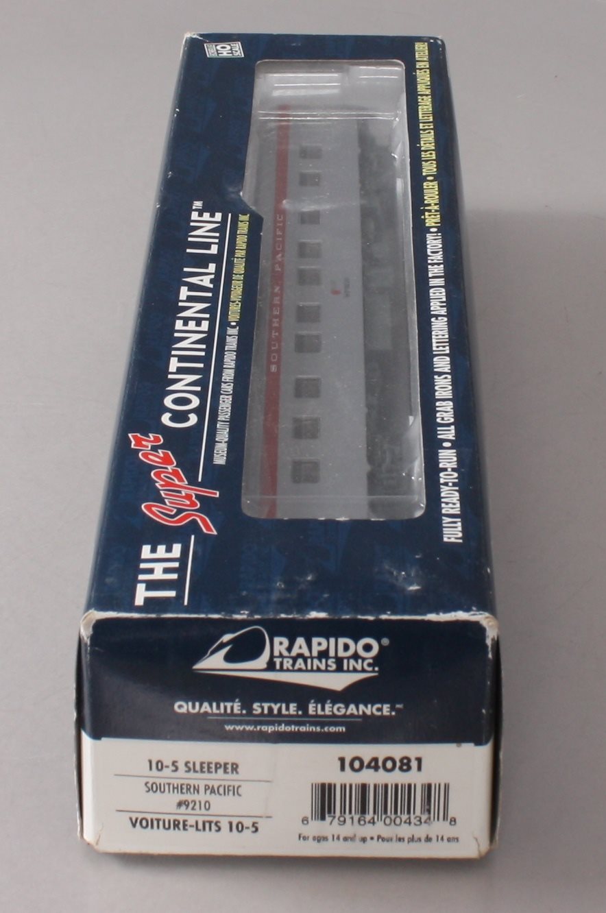 Rapido Trains 104081 HO Southern Pacific 10-5 Sleeper #9210
