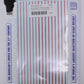 Microscale 91105 HO Red 3 & 4-3/4" Wide Stripes Decal Sheet