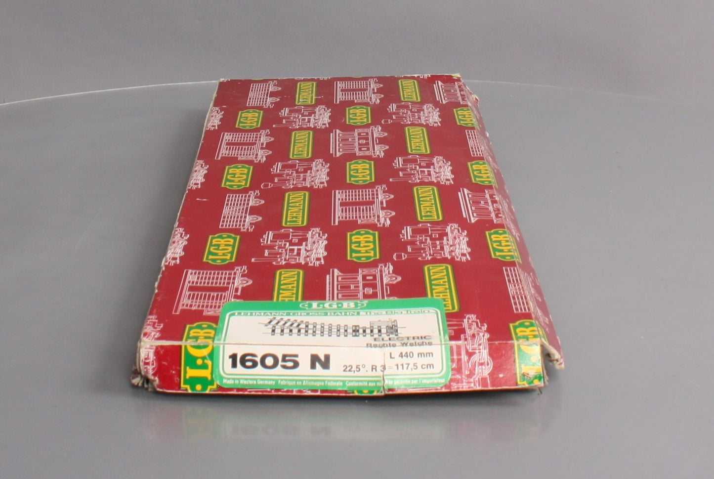 LGB 16050 G 22.5° R3 Right Hand Electric Curved Switch Turnout EX/Box