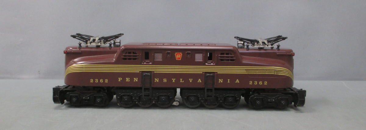 Williams GG22 O PRR Tuscan Red 5 Stripe Dummy Electric Locomotive w/Horn #2362 LN/Box