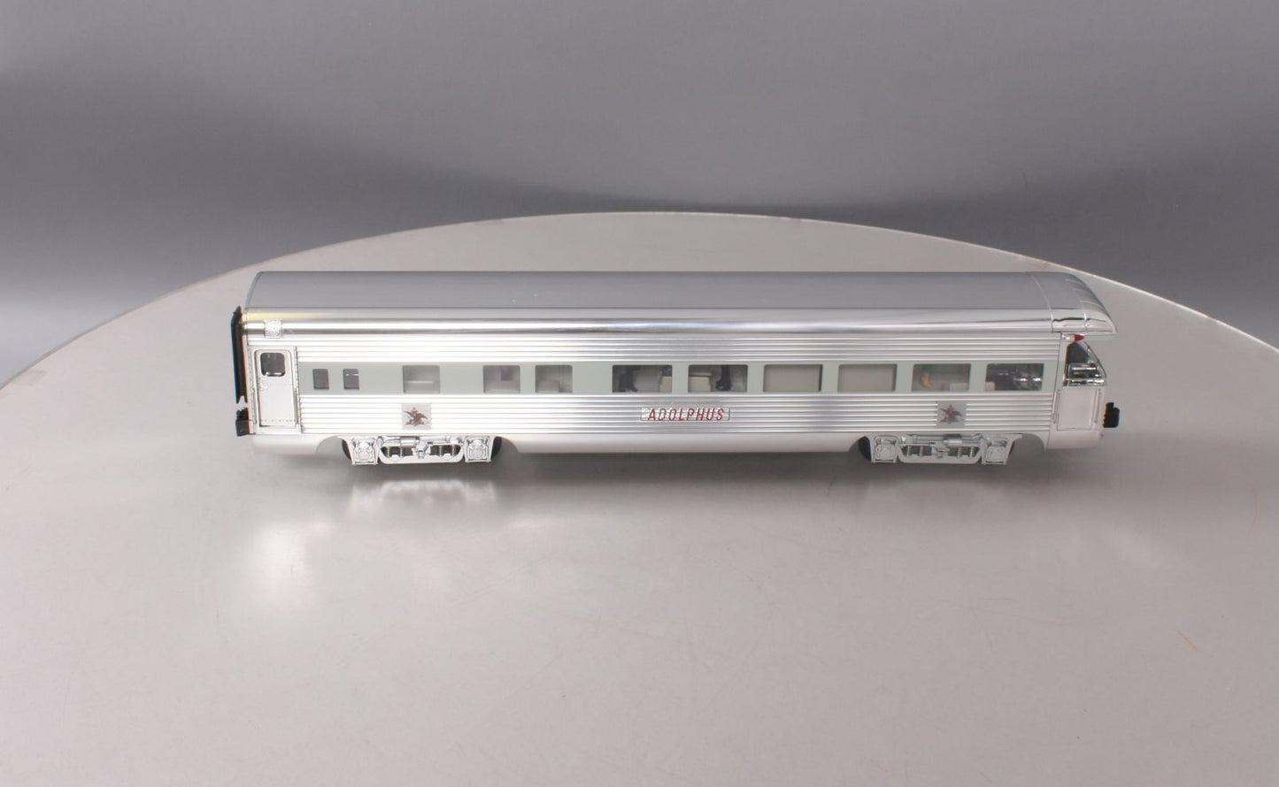 K-Line K4698-0101 O Gauge Busch "Adolphus" 16" Aluminum Business Observation Car LN/Box