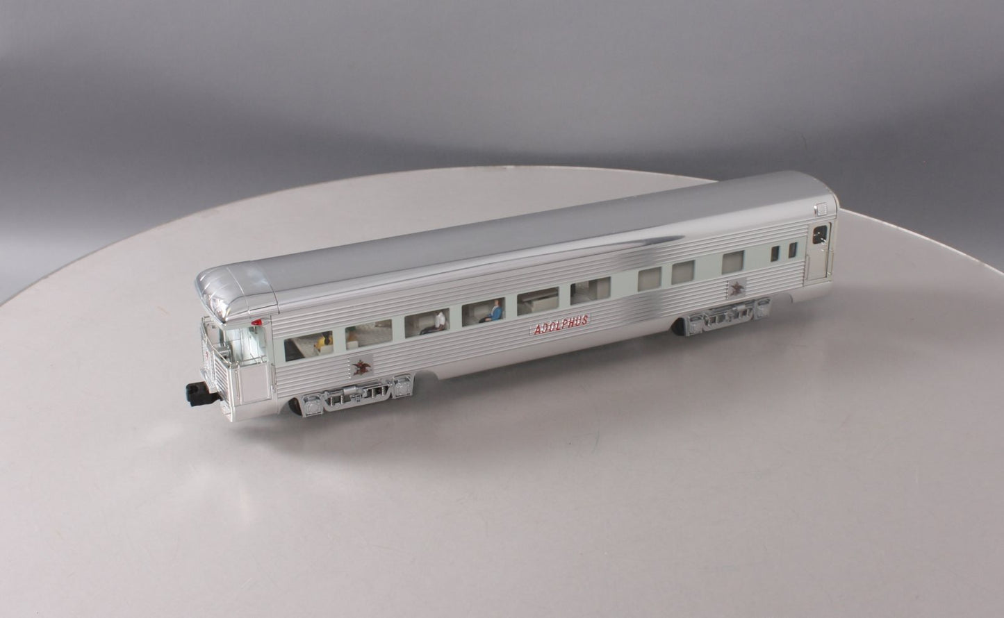 K-Line K4698-0101 O Gauge Busch "Adolphus" 16" Aluminum Business Observation Car LN/Box