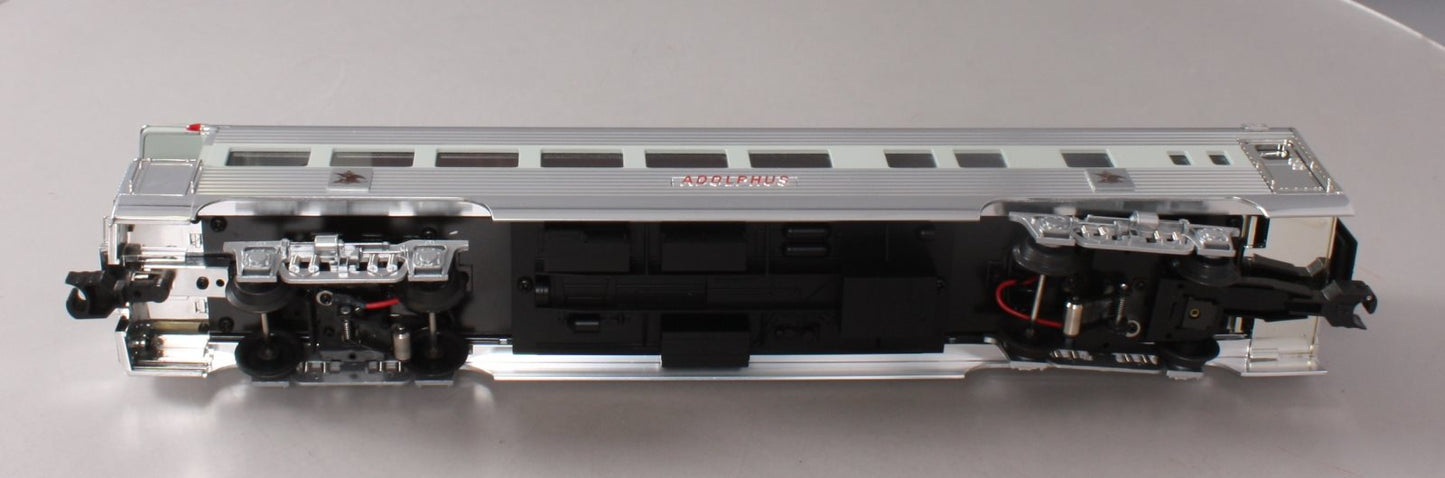 K-Line K4698-0101 O Gauge Busch "Adolphus" 16" Aluminum Business Observation Car LN/Box