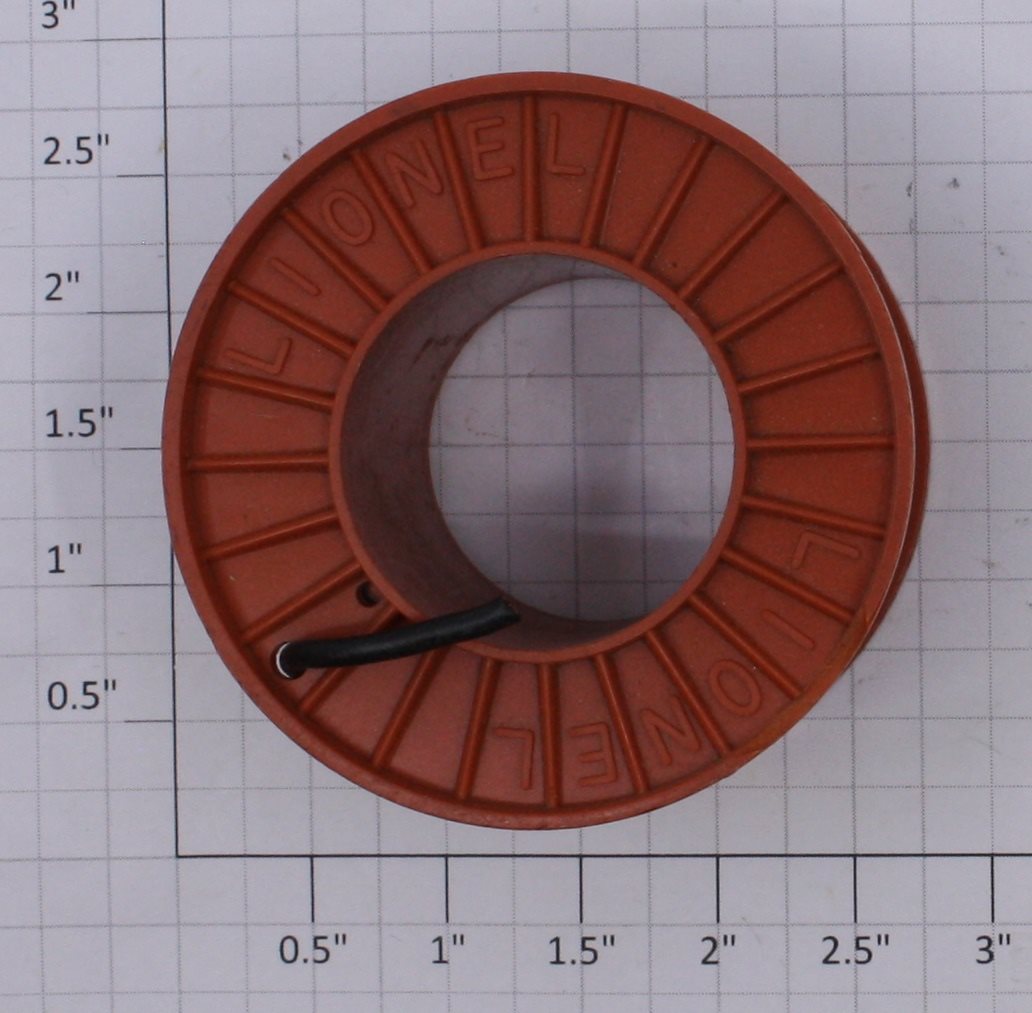 Lionel 40 6561 Orange Cable Reel with Brown Loose Wire-Chipped