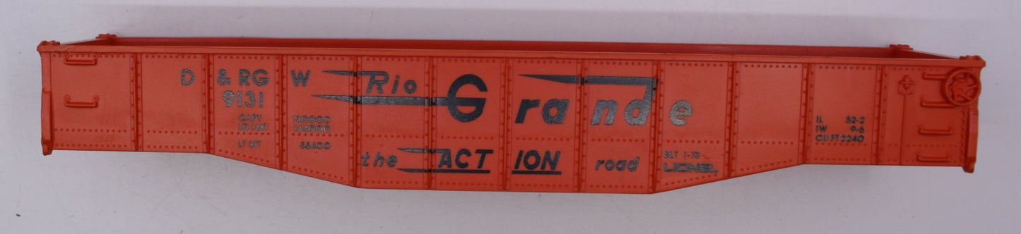 Lionel 9131-1 Rio Grande Gondola Shell
