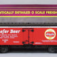 MTH 20-94424 O Gauge Schaefer Beer 36' Woodsided Reefer Car #19 LN/Box