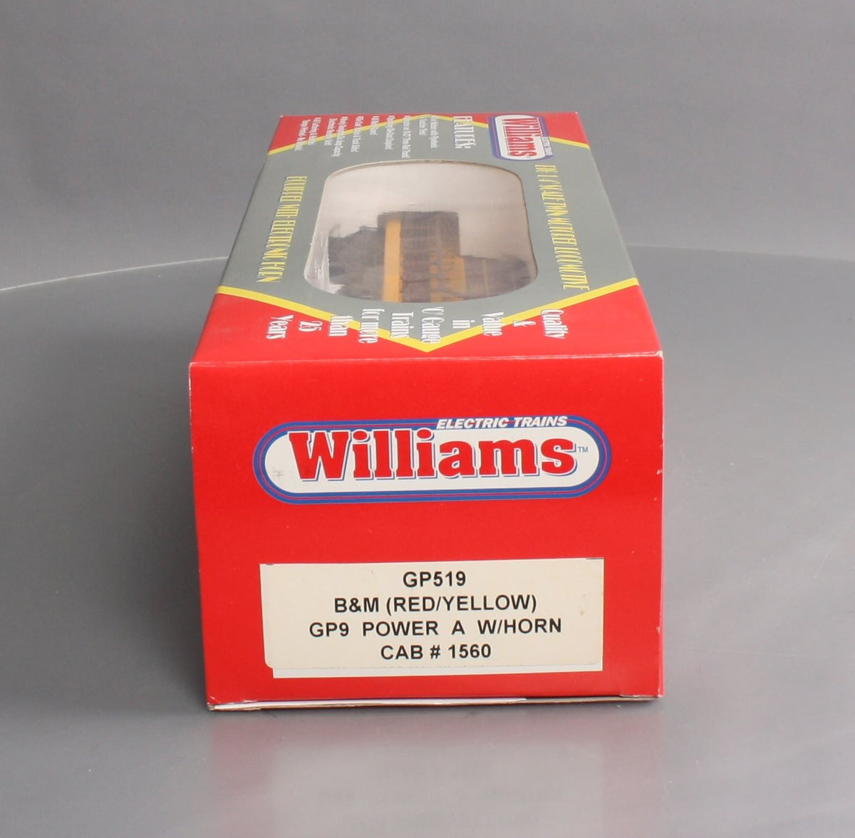 Williams GP519 O Gauge B&M GP-9 Powered Diesel Locomotive w/ Horn LN/Box