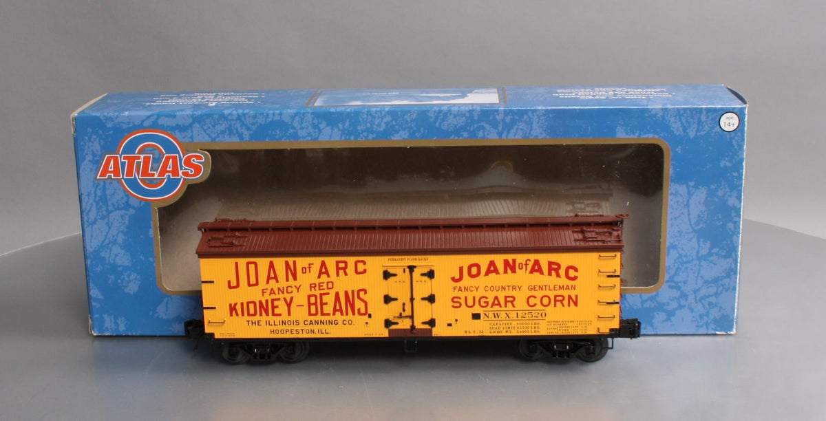 Atlas 3001547-1 O Gauge Joan of Arc 40' Wood Reefer #12520 LN/Box