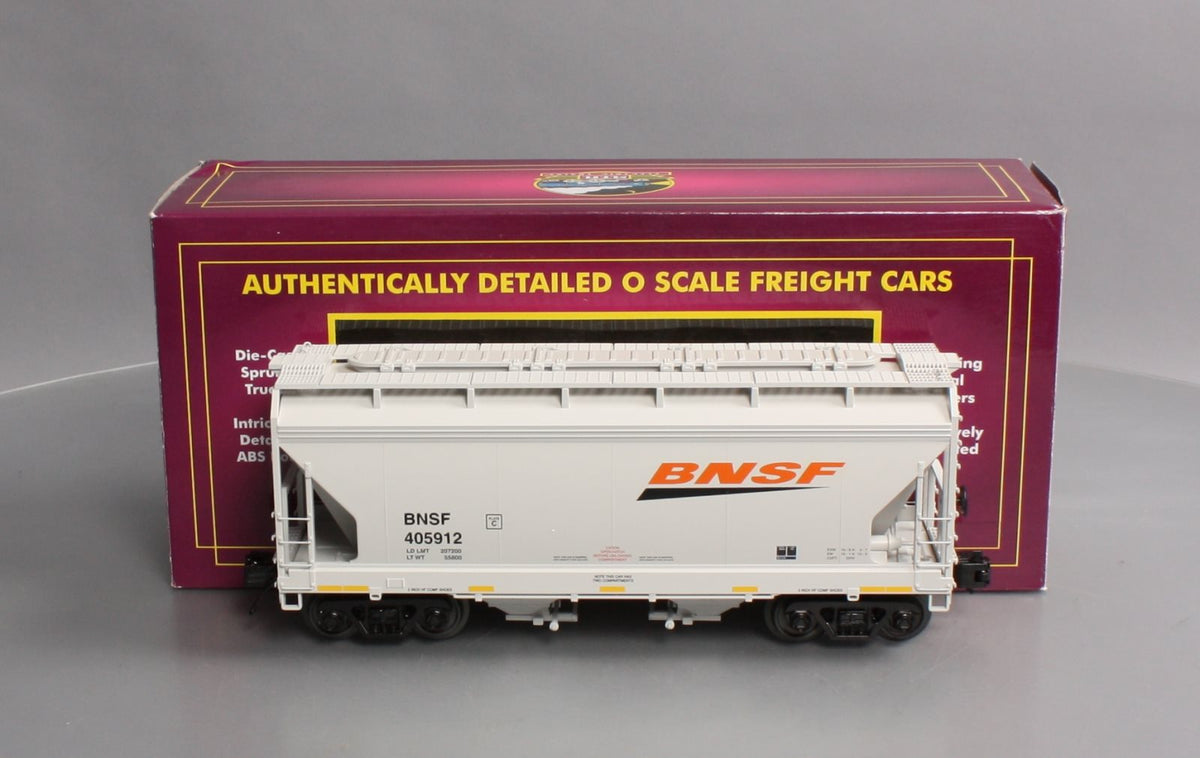 MTH 20-97854 O BNSF Premier 2-Bay Centerflow Hopper #405912 LN/Box