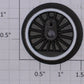 Lionel 18016-27 End Wheel with White Trim