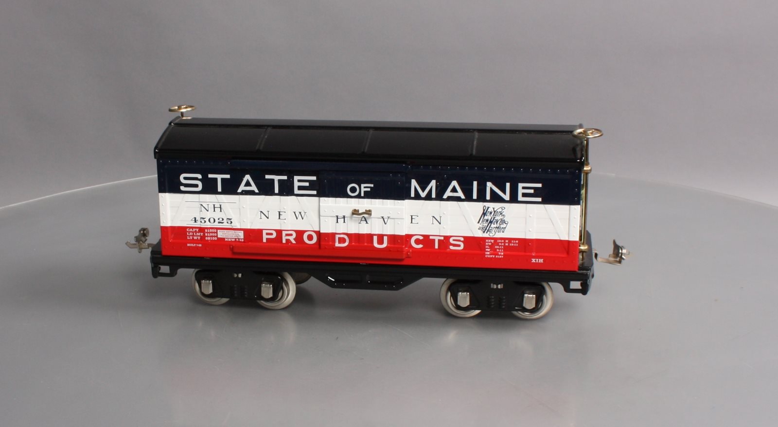 Lionel 11-30122 Std Gauge State of Maine Box Car LN/Box