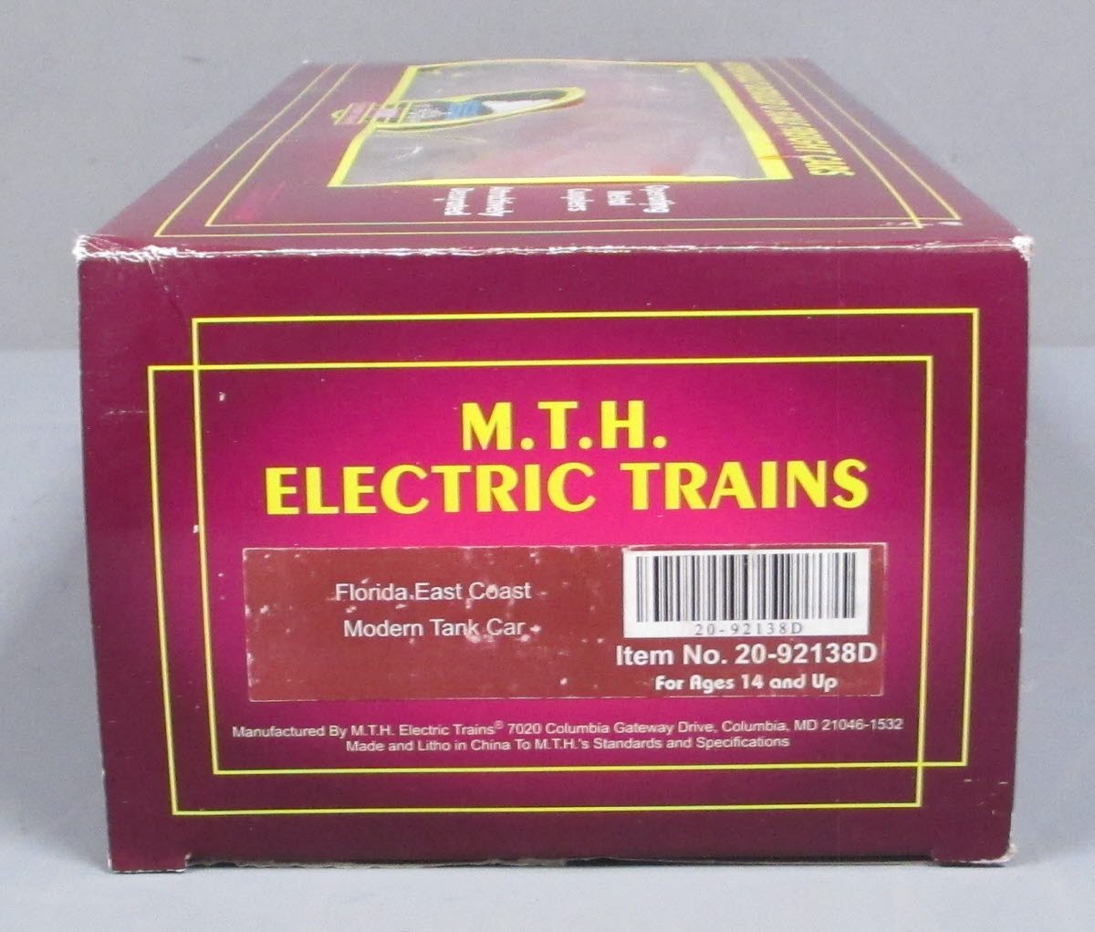 MTH 20-92138D Florida East Coast Modern Tank Car #112098 LN/Box
