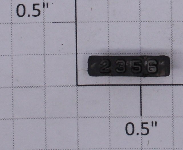 Lionel 2356-8 Right Hand Black Painted Marker Lens/Numberboard