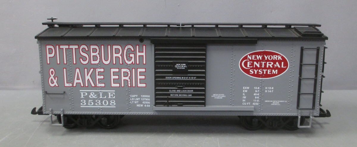 USA Trains R1916 G P&LE New York Central Steel Box Car EX/Box