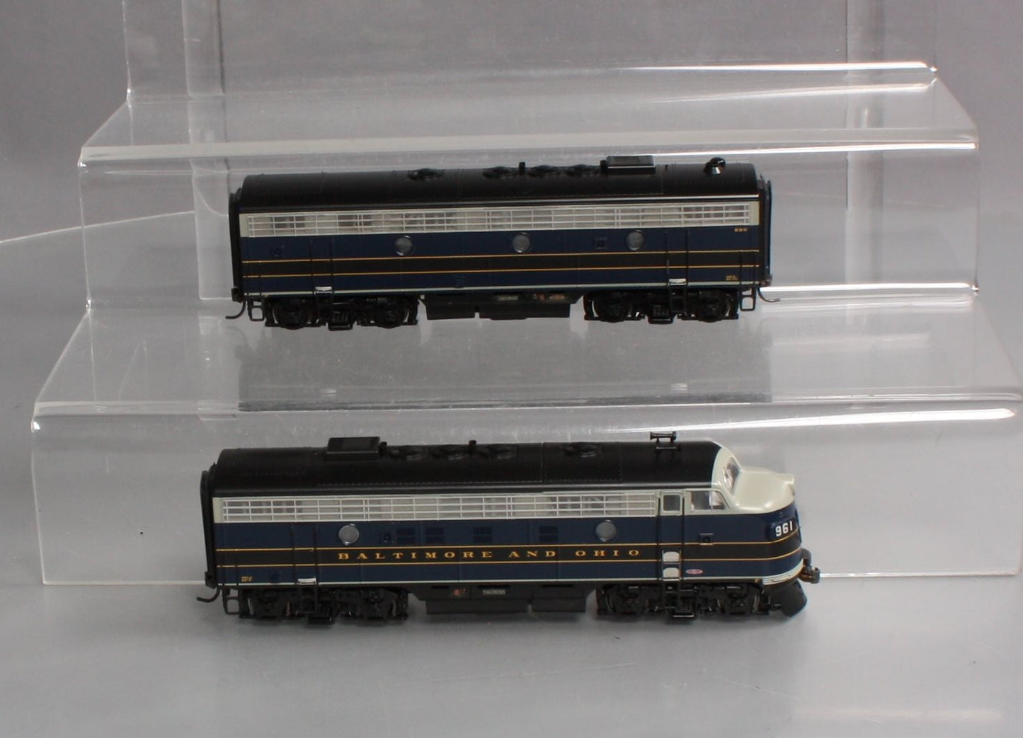 Athearn G1503 HO Scale Baltimore & Ohio F-7 AB Diesel Locomotive Set LN/Box