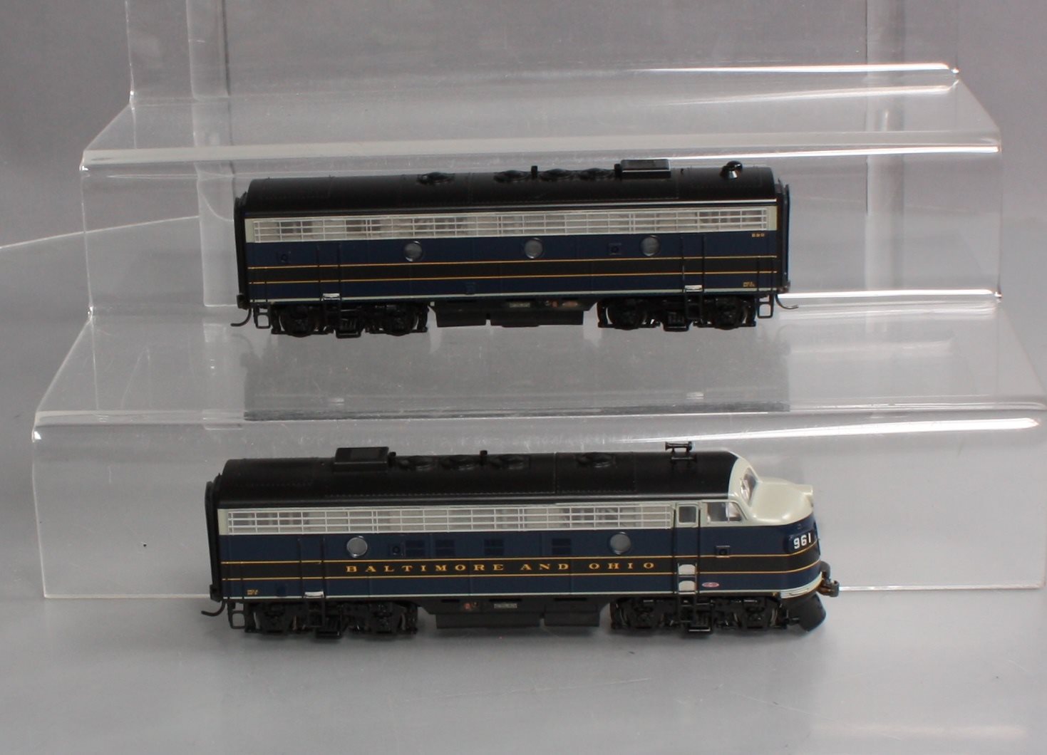 Athearn G1503 HO Scale Baltimore & Ohio F-7 AB Diesel Locomotive Set LN/Box