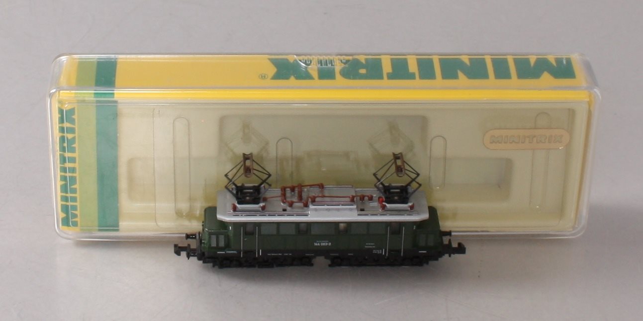 Minitrix 2033 N Scale DB Electric Locomotive #144 083-3 EX/Box