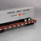USA Trains R17023 G Chicago Great Western Piggyback Flatcar with Trailer