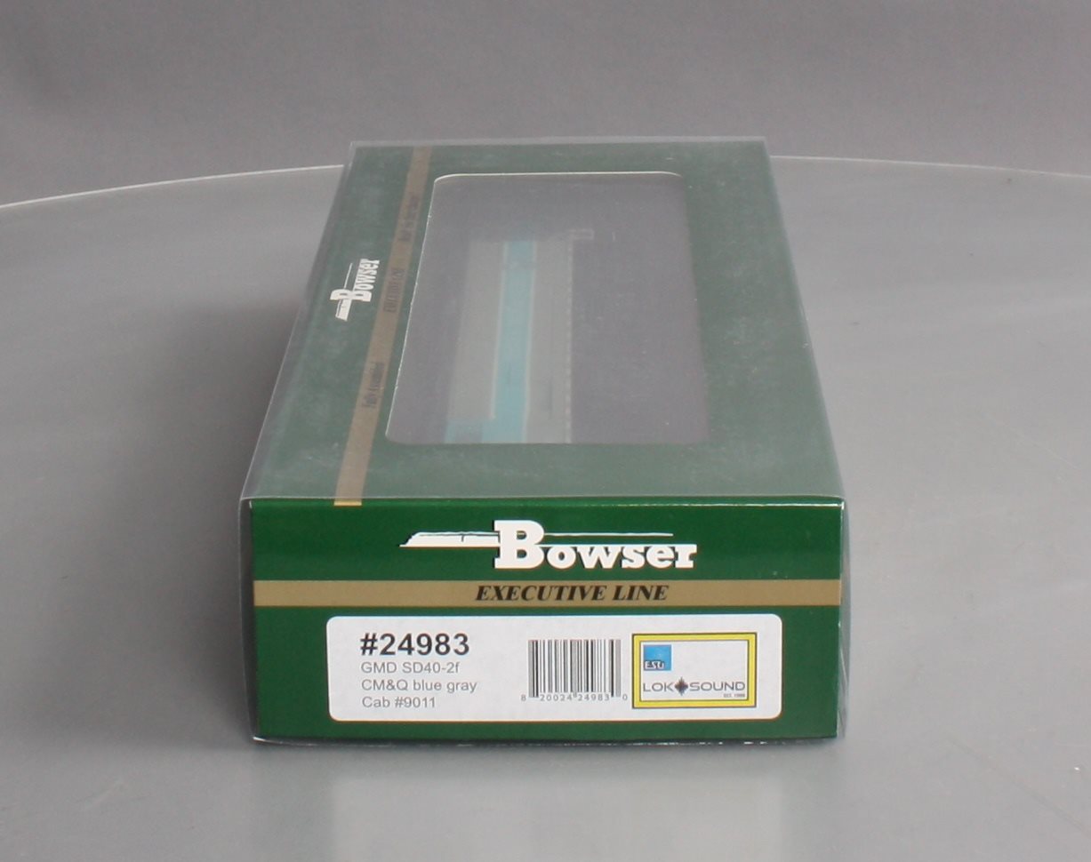 Bowser 24983 HO CM&Q SD40-2F Diesel Locomotive #9011 LN/Box