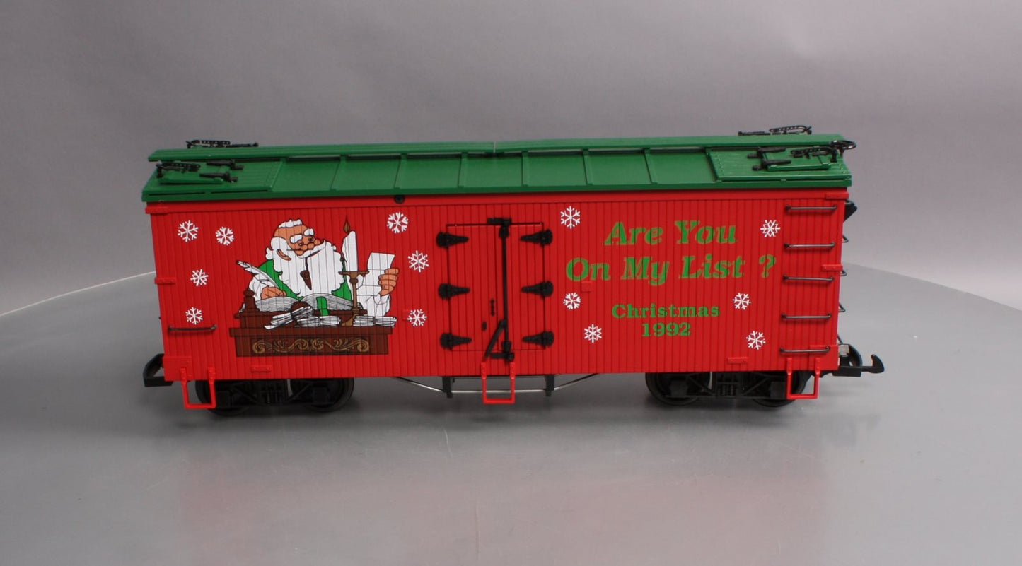 USA Trains R-1301 G Scale 1992 Christmas Reefer LN/Box