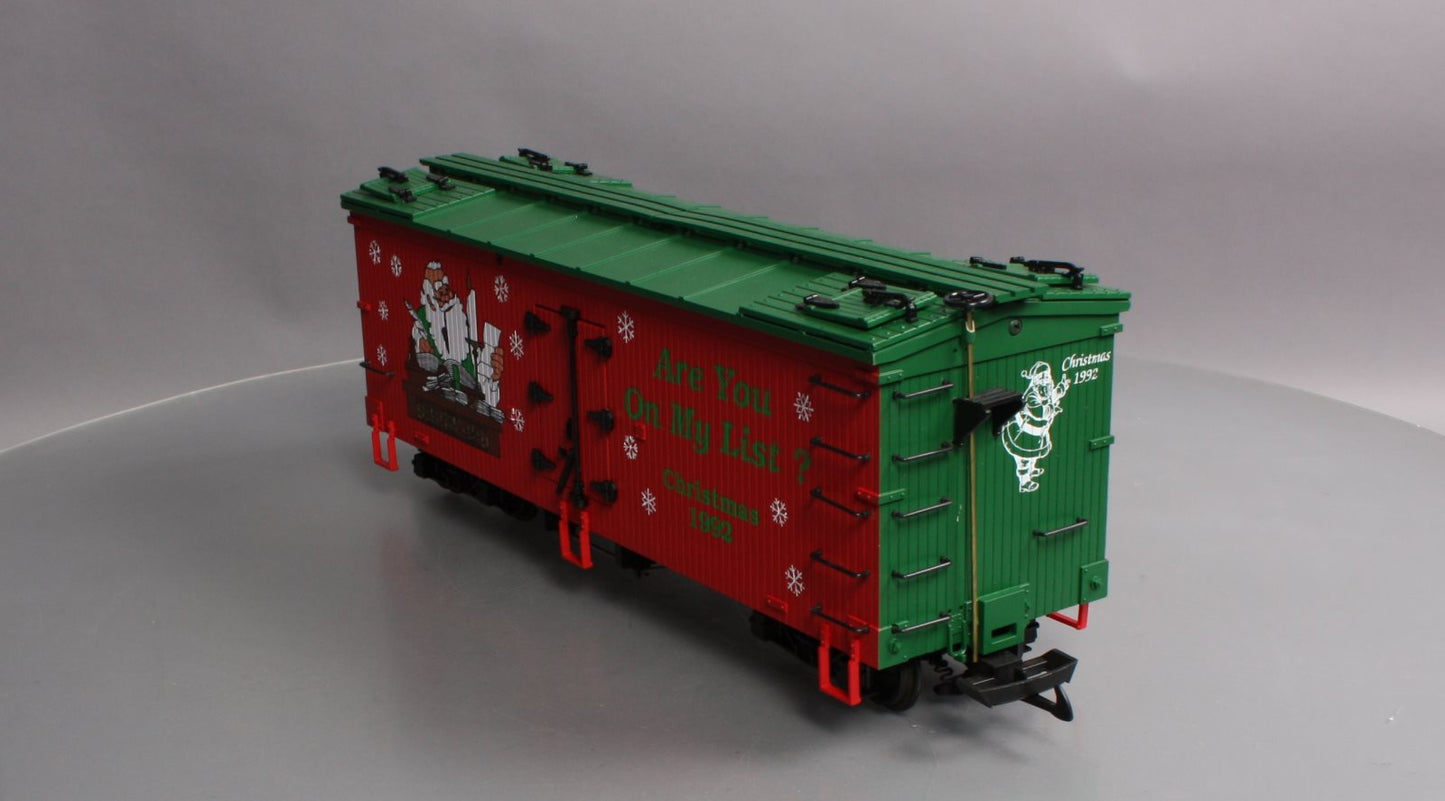 USA Trains R-1301 G Scale 1992 Christmas Reefer LN/Box