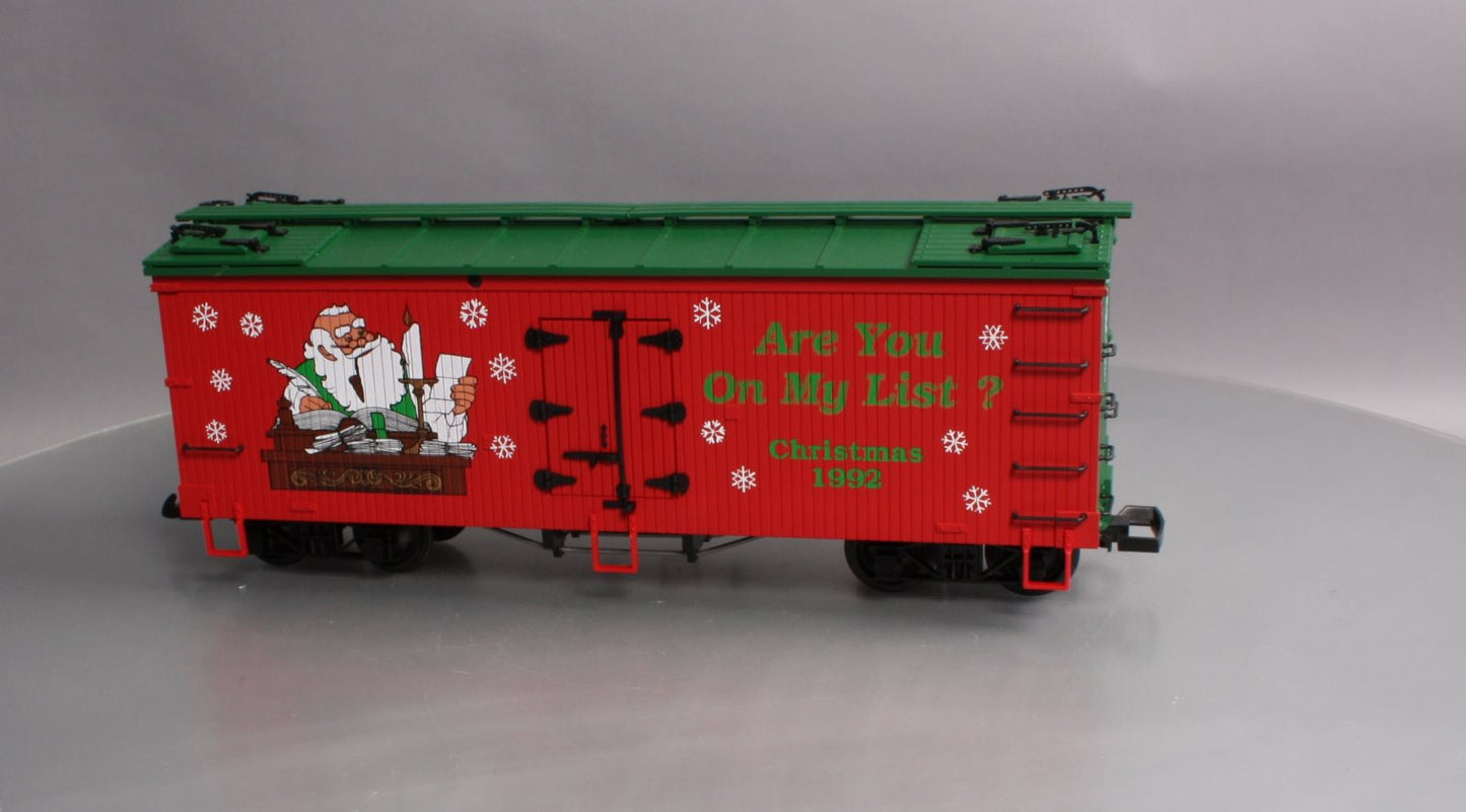 USA Trains R-1301 G Scale 1992 Christmas Reefer LN/Box