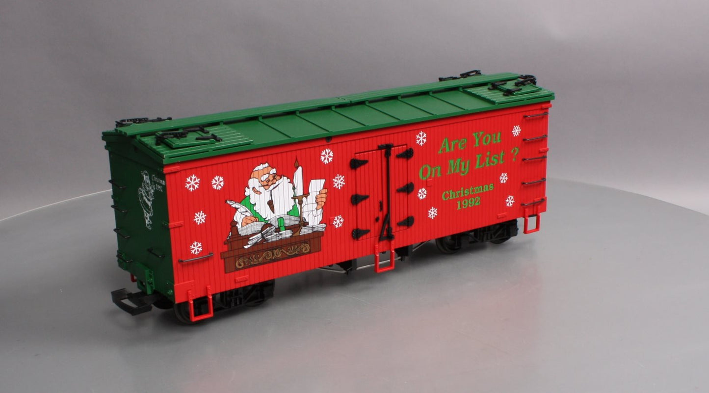 USA Trains R-1301 G Scale 1992 Christmas Reefer LN/Box