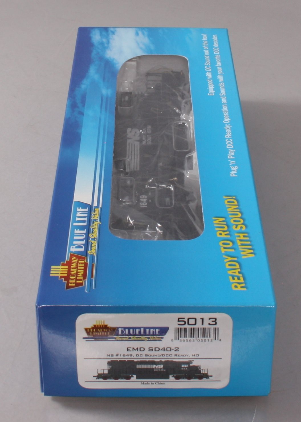 Broadway Limited 5013 HO Norfolk Southern EMD SD40-2 Low Hood #1649