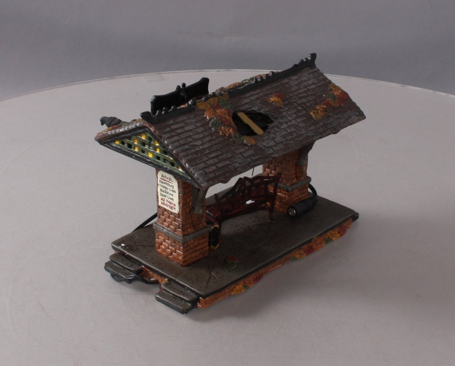 Dept 56 4022432 Halloween Village Rickety Railroad Platform LN/Box