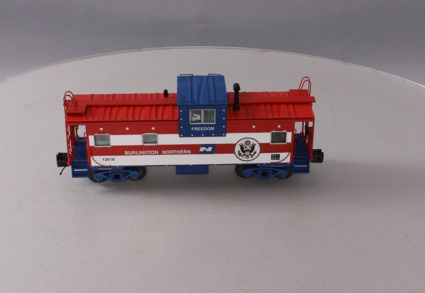 MTH 20-91425 O Gauge Extended Vision Caboose Burlington Northern #12618 LN/Box