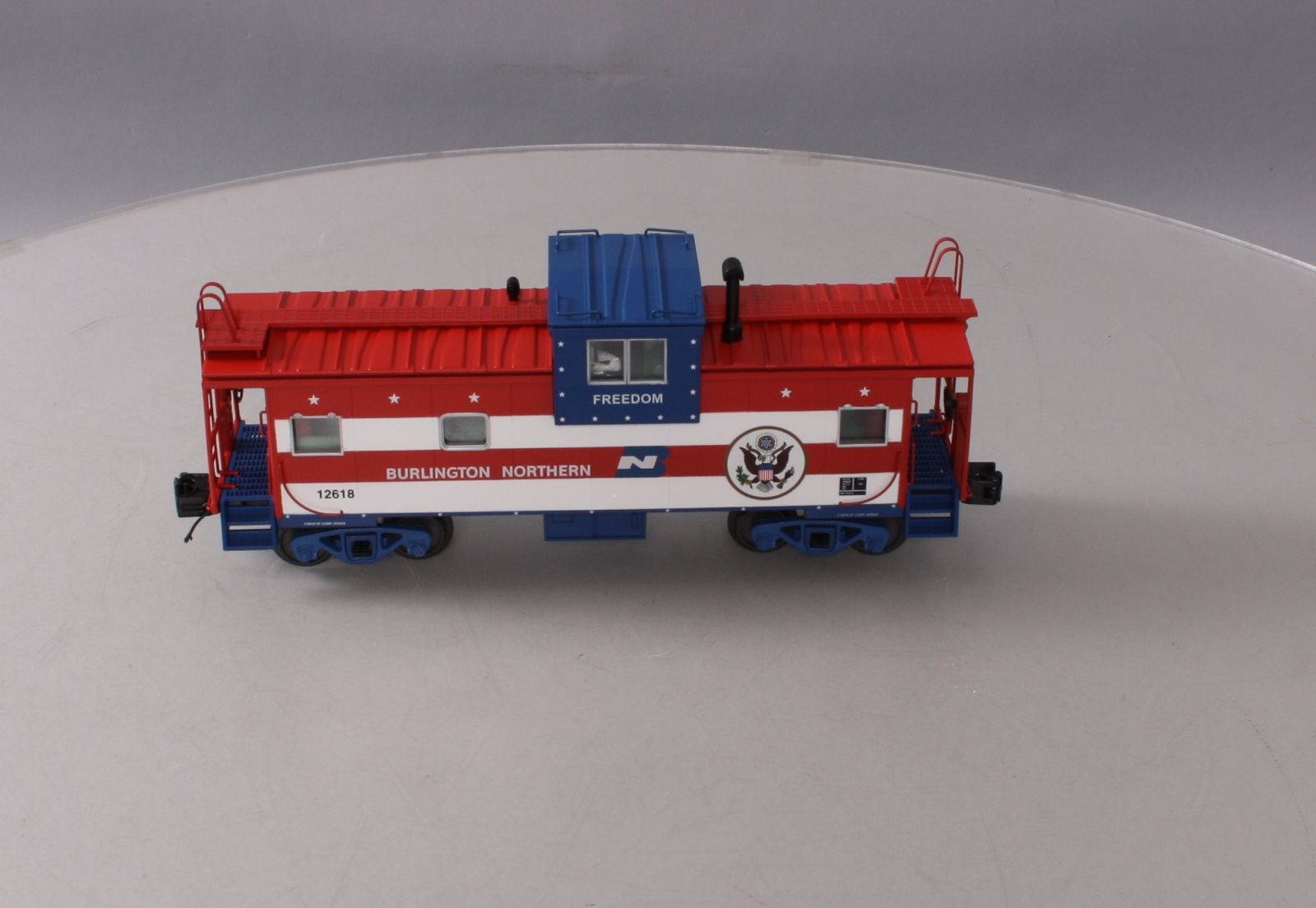 MTH 20-91425 O Gauge Extended Vision Caboose Burlington Northern #12618 LN/Box