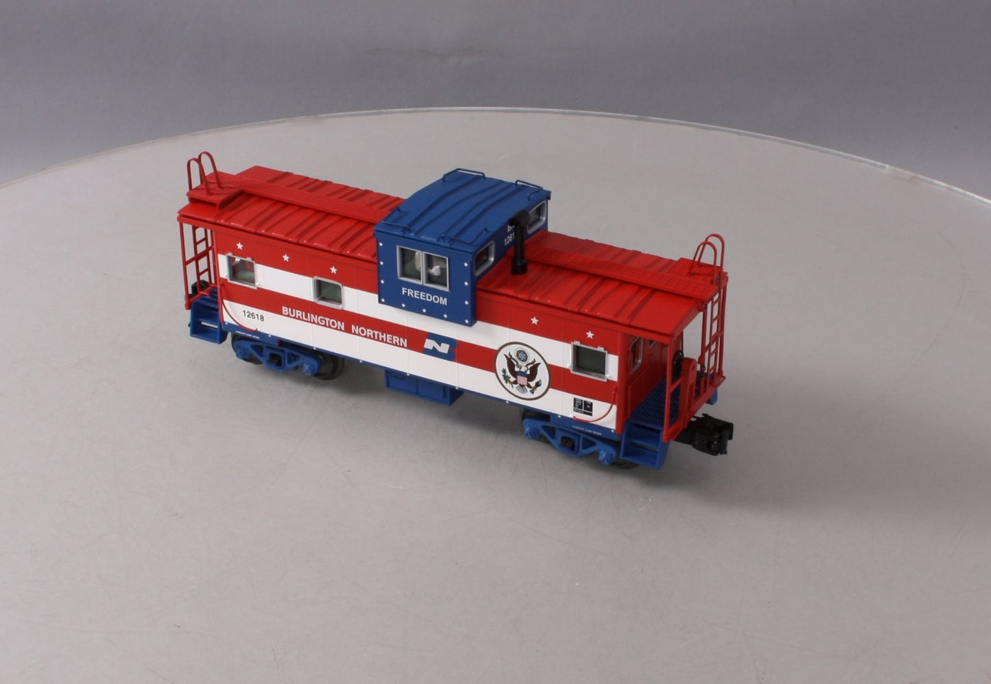 MTH 20-91425 O Gauge Extended Vision Caboose Burlington Northern #12618 LN/Box