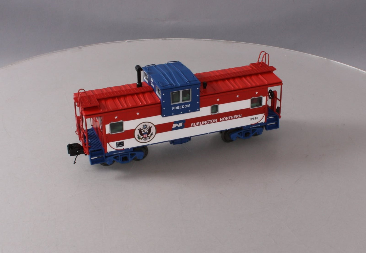 MTH 20-91425 O Gauge Extended Vision Caboose Burlington Northern #12618 LN/Box