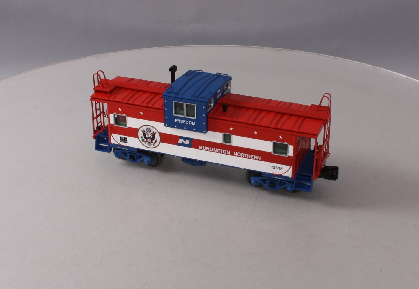 MTH 20-91425 O Gauge Extended Vision Caboose Burlington Northern #12618 LN/Box