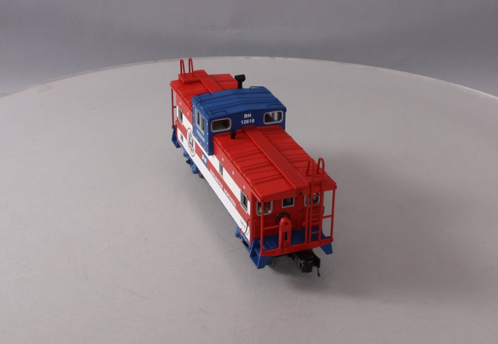 MTH 20-91425 O Gauge Extended Vision Caboose Burlington Northern #12618 LN/Box