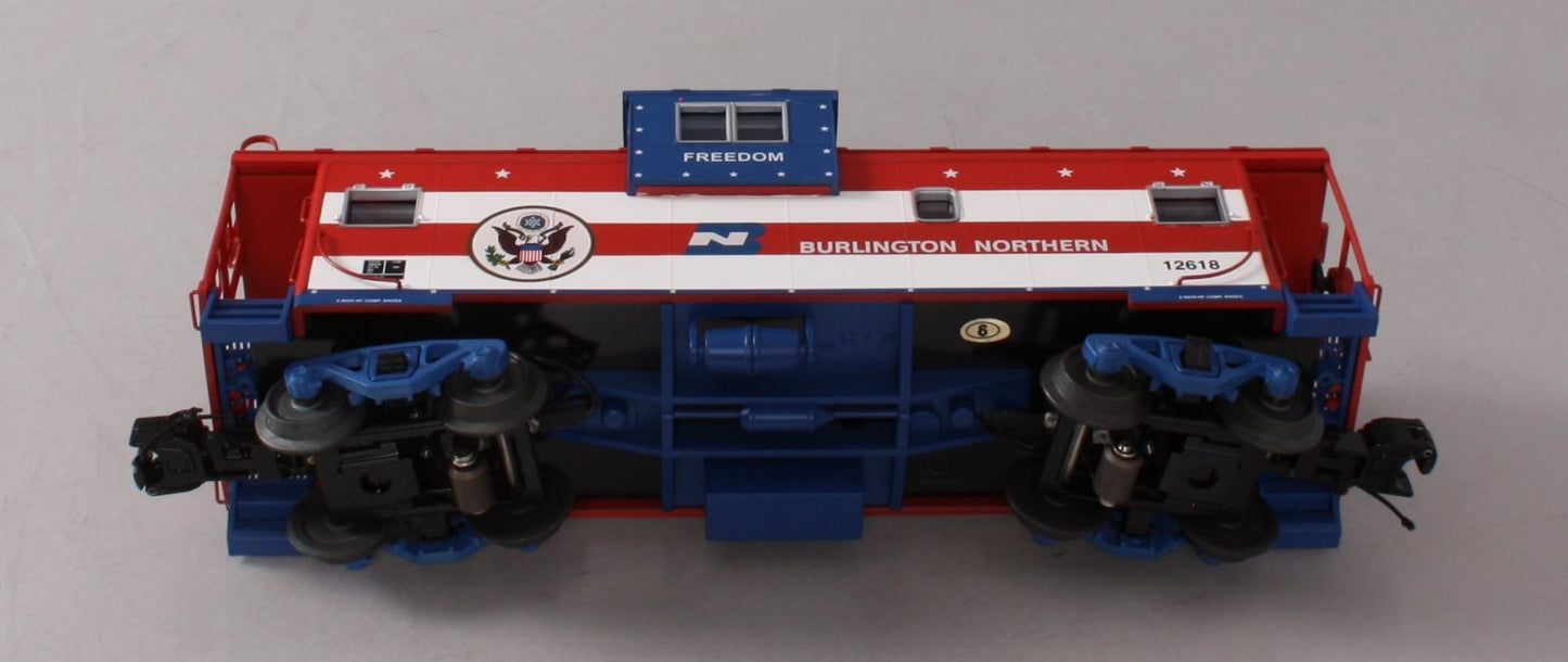 MTH 20-91425 O Gauge Extended Vision Caboose Burlington Northern #12618 LN/Box