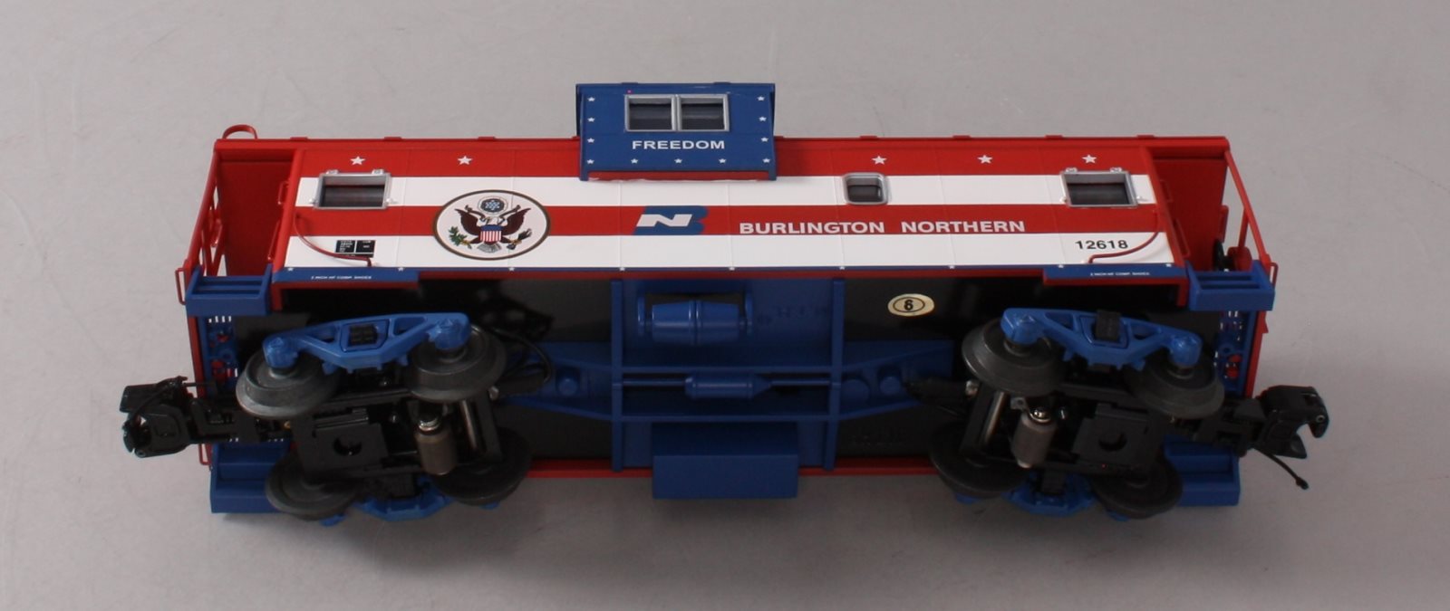 MTH 20-91425 O Gauge Extended Vision Caboose Burlington Northern #12618 LN/Box