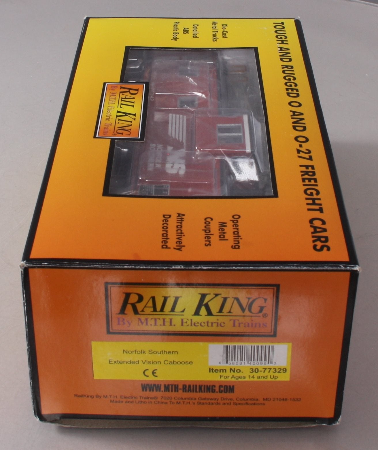 MTH 30-77329 O Scale Norfolk Southern Extended Vision Caboose #555042