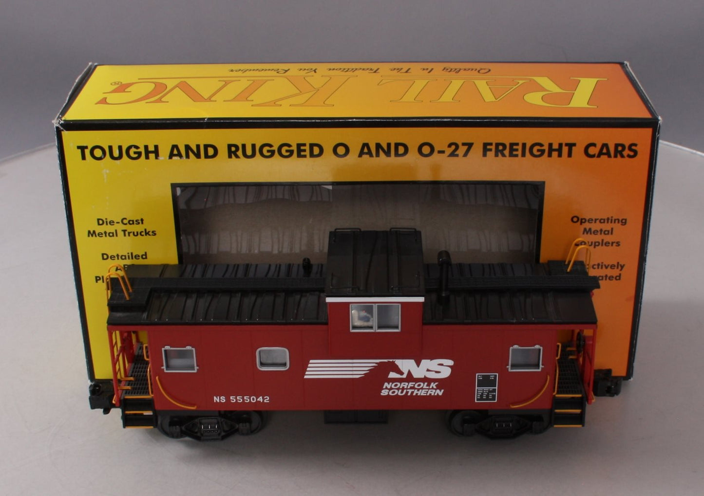 MTH 30-77329 O Scale Norfolk Southern Extended Vision Caboose #555042