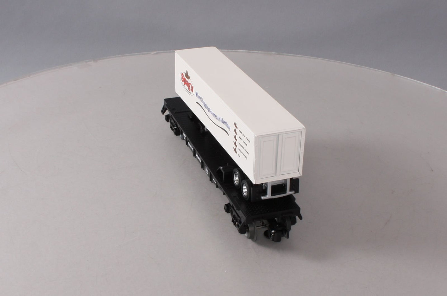 Lionel 6-58522 O Gauge NETCA 2012 Grafton & Upton Flatcar with Spag's Trailer LN/Box